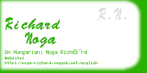 richard noga business card